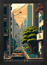 Quadro stampa tela - su,