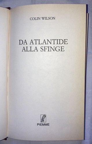 Atlantide alla sfinge - alla,
