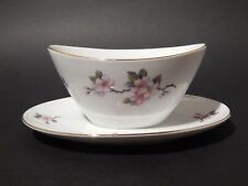 VINTAGE SALSIERA PORCELLANA SELTMANN WEIDEN BAVARIA FIORI DI PESCO