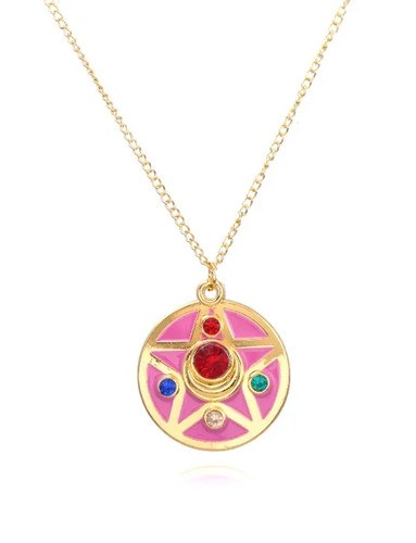 Collana medaglione compatto - collana,