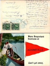 Adamsville cartolina epoca - cartolina, d'epoca