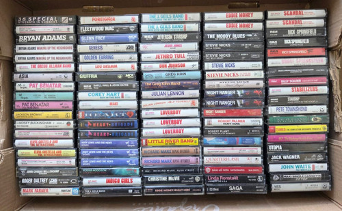 80s rock cassette - rock, lot