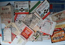 ETICHETTE VINO BAROLO BIRRA ZELLER ORVIETO ARNO ANTINORI GANCIA RON RIESLING ECC