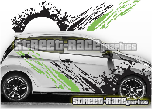 Adesivi grafici toyota aygo - adesivi,