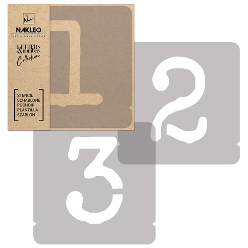 Nakleo stencil numeri - stencil, per