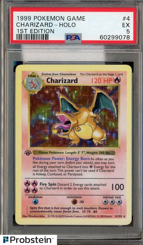Pokemon charizard holo 1999 - charizard,