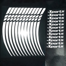 Adesivo nastro a righe cerchio ruota riflettente 18 21 pollici per moto e bicicl