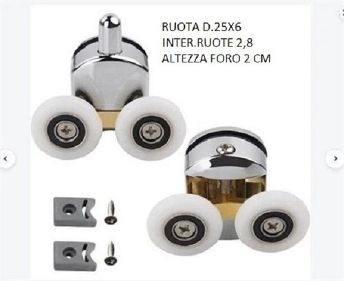 Coppia cuscinetti box - , doccia