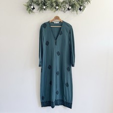 Zara teal embroidered - zara, kaftan