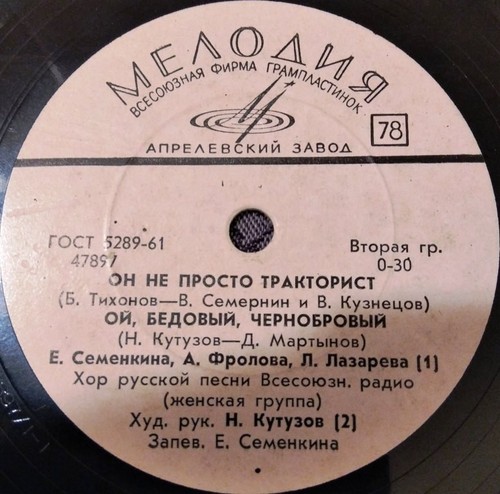78rpm russian choir s not - 78rpm,