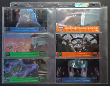 Topps 1997 Star Wars Trilogy Laser Cut chase subset complete 1-6 of 6