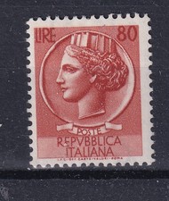 repubblica 1953 siracusana 80L valore chiave n.718 mnh gomma integra