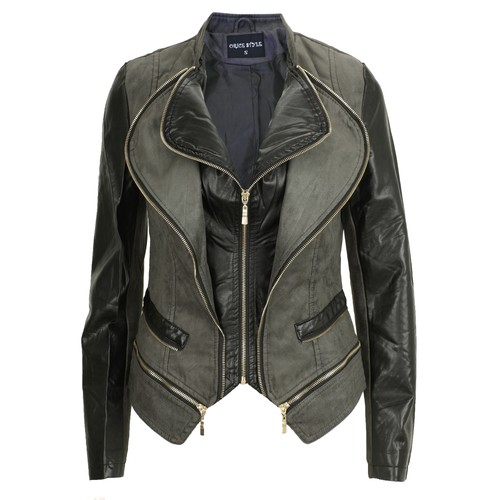 Giacca pelle donna look - donna,