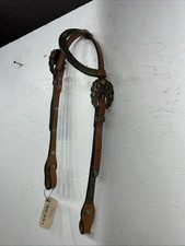 Nuovo cerchio Y un orecchio pelle piastra metallo poggiatesta #287-7107 U-37