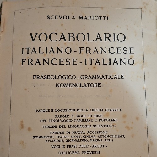 Scevola mariotti vocabolario - mariotti,