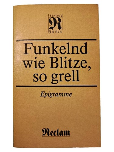 Reclam epigramme libro - epigramme, di