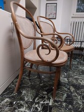 Sedie poltrone Thonet  impagliatura originale