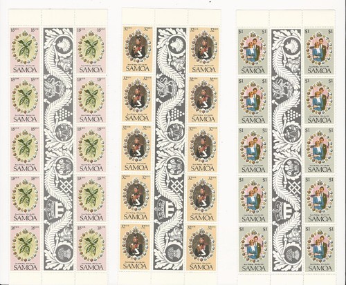 Samoa scott 558 560 lady - scott, 558-560,