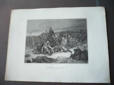 GRAVURE 1880 RETRAITE DE