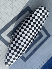 Pearsons Solo Polo Sedile Bici Scacchiera Restaurato Bianco e Nero