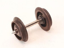 AssI, assali, ruote D. mm 11,80 in metallo per carri H0 in CC (195b)