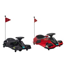 HOMCOM Go Kart Elettrico Drift per Bambini 8-12 Anni Velocità 3-8 km/h