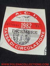  BOLLO AUTO EPOCA ORIGINALE