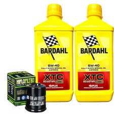 Kit Tagliando Olio Bardahl XTC 5W40 Filtro Per Aprilia 250 Atlantic 2004>2006