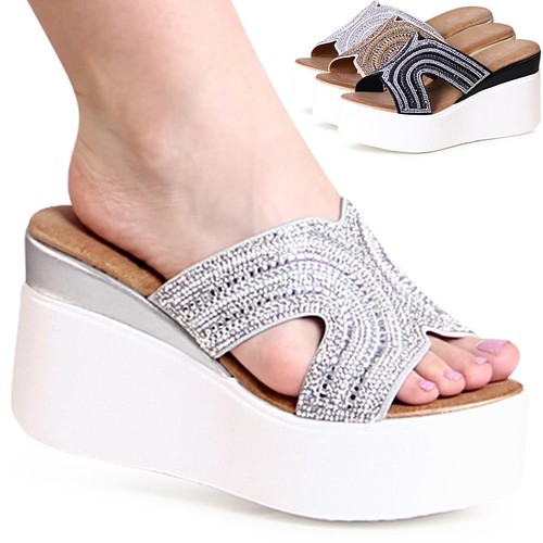 Sandali con tacco cuneo xxl - tacco,