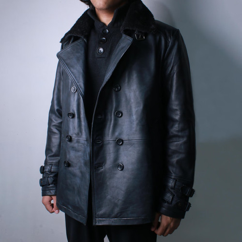 Giacca pelle nera - pelle,