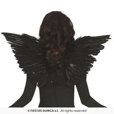 ALI IN PIUME NERE PIEGHEVOLI