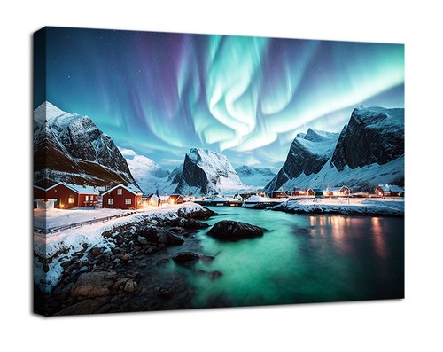 Quadro tela 120x80cm aurora - tela,
