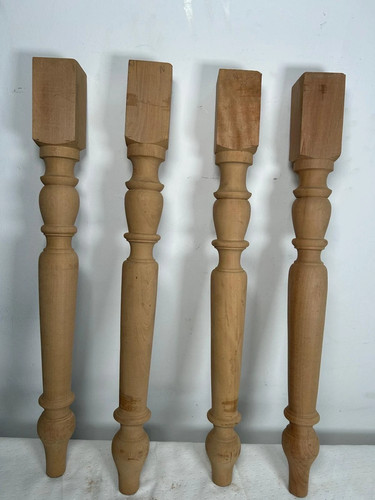Set gambe legno grezzo - di,