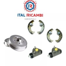 KIT FRENI POSTERIORE GANASCE TAMBURI CILINDRETTI FRENO FIAT PANDA 1 DELTA 1 Y10