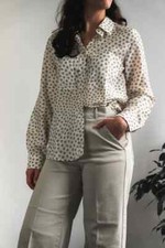 Camicia in cotone e seta