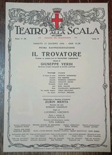 Locandina Teatro Alla Scala 17 Giugno 1978