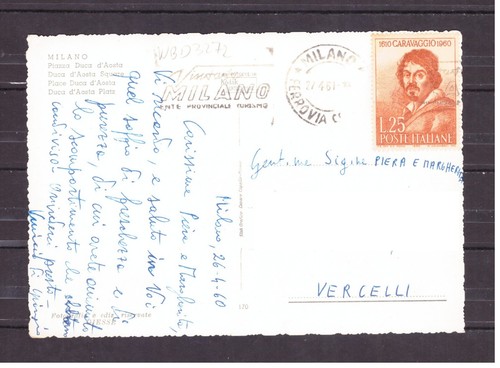 Cartolina italia lire 1960 - italia, 25