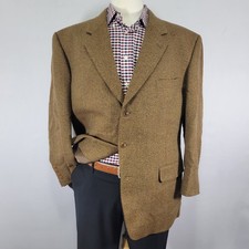 Blazer cappotto sportivo uomo Alfani tre bottoni marrone Bozzalla Lesna lana marrone 44R