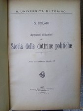 Gioele Solari Storia delle