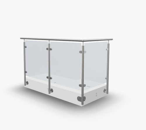 Acciaio inox ringhiere - acciaio, forma-l