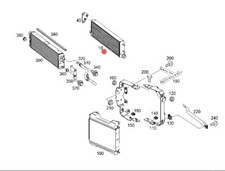 MERCEDES W124 W140 W463 G-CLASSE RADIATORE DELL'OLIO MOTORE OEM 1405000000