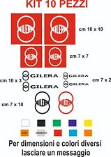 adesivi Gilera vinile prespaziati  10 pz   auto moto caschi