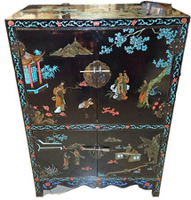 Credenza decorata dipinta - credenza,