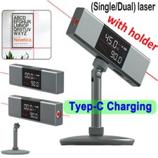 Goniometro Laser Misura Angolo Righello Livello Digitale Strumento Tipo-C Ricarica