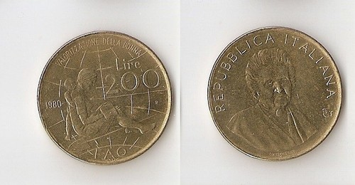 Italy 200 lire 1980 - , f.a.o