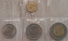 Scegli THAILANDIA BE 2539 / 1996 - 25 satang , 1 , 5 , 10 baht THAI ASIAN