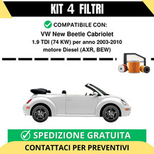 Kit 4 Filtri Tagliando per VW
