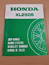 Honda XL 250S/79 WORKSHOP