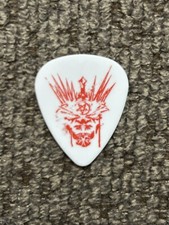 Motley Crue "Mick Mars" 2022 Stadium Tour Plettro per chitarra - Raro - Bianco