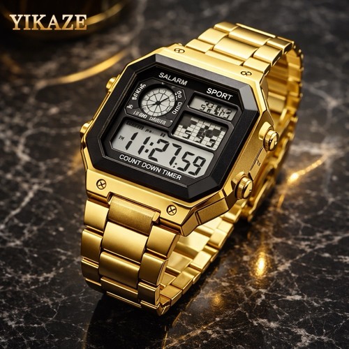 Orologio digitale oro yikaze - digitale,